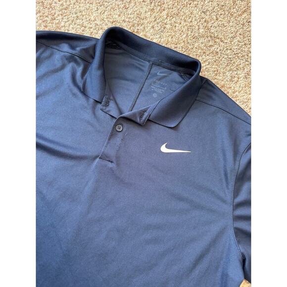 Nike DRI-FIT collard  Shirt, Black, size Large - Picture 4 of 7